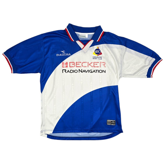 1999/00 Karlsruher SC Home Football Shirt (2XL) Diadora