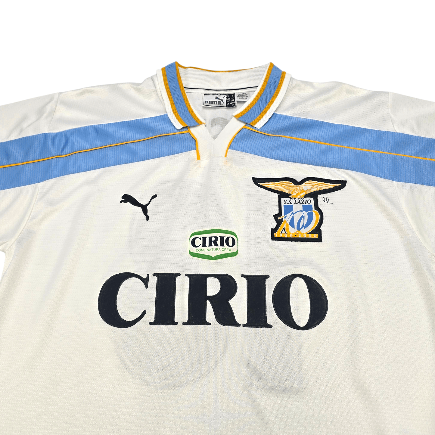 1999/00 Lazio Away Football Shirt (S) Puma #13 Nesta (Centenary)