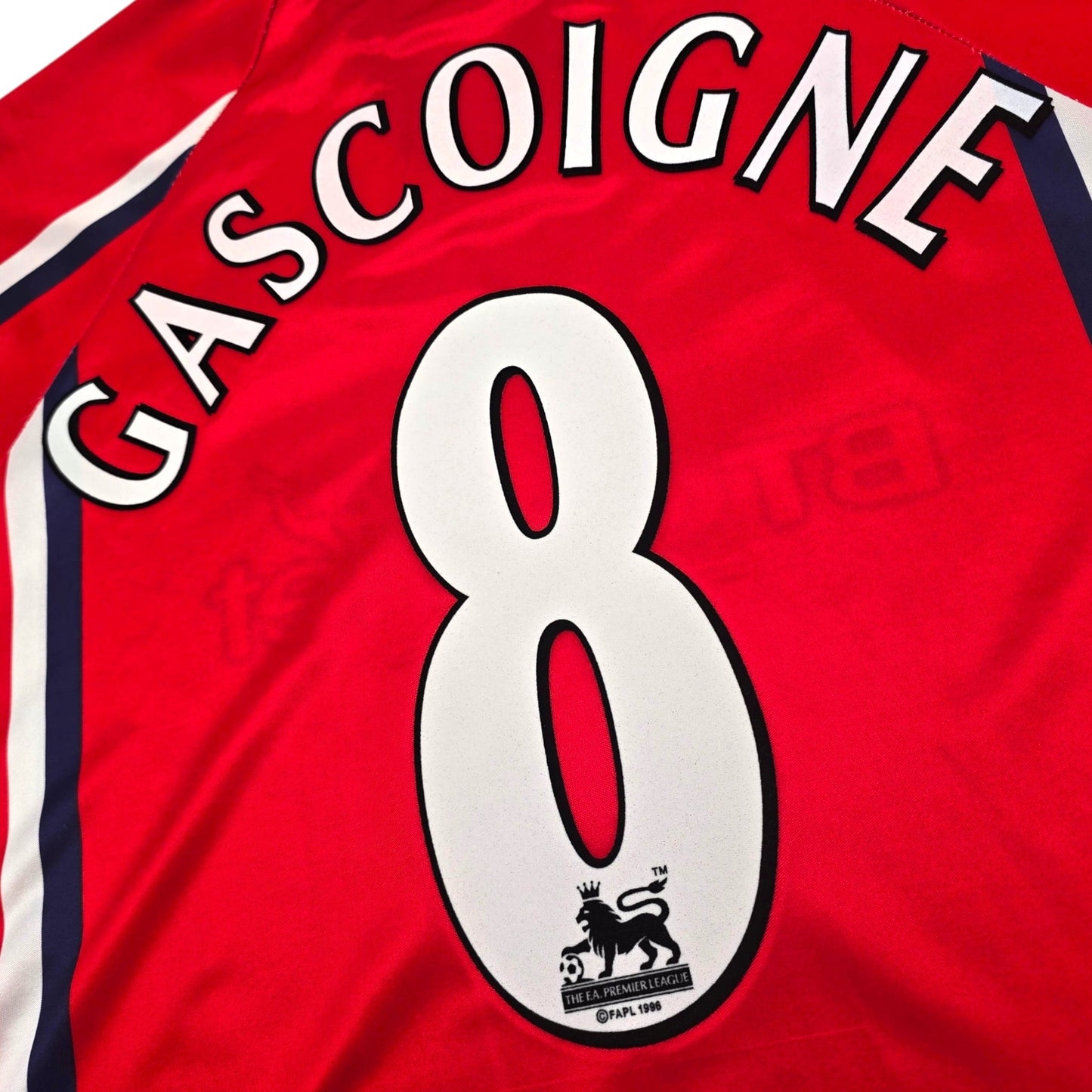 1999/00 Middlesbrough Home Football Shirt (L) Errea #8 Gascoigne