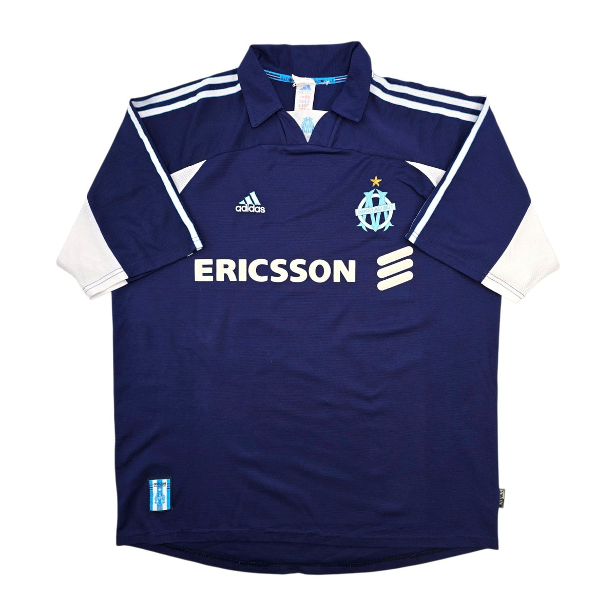 1999/00 Olympique Marseille Away Football Shirt (XL) Adidas #7 Pires