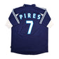 1999/00 Olympique Marseille Away Football Shirt (XL) Adidas #7 Pires
