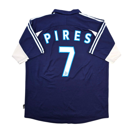 1999/00 Olympique Marseille Away Football Shirt (XL) Adidas #7 Pires