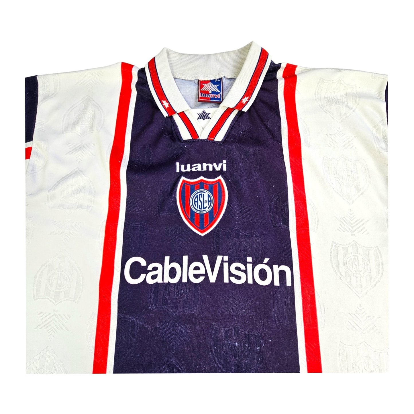 1999/00 San Lorenzo Away Football Shirt (XL) Luanvi # 18 (Netto)