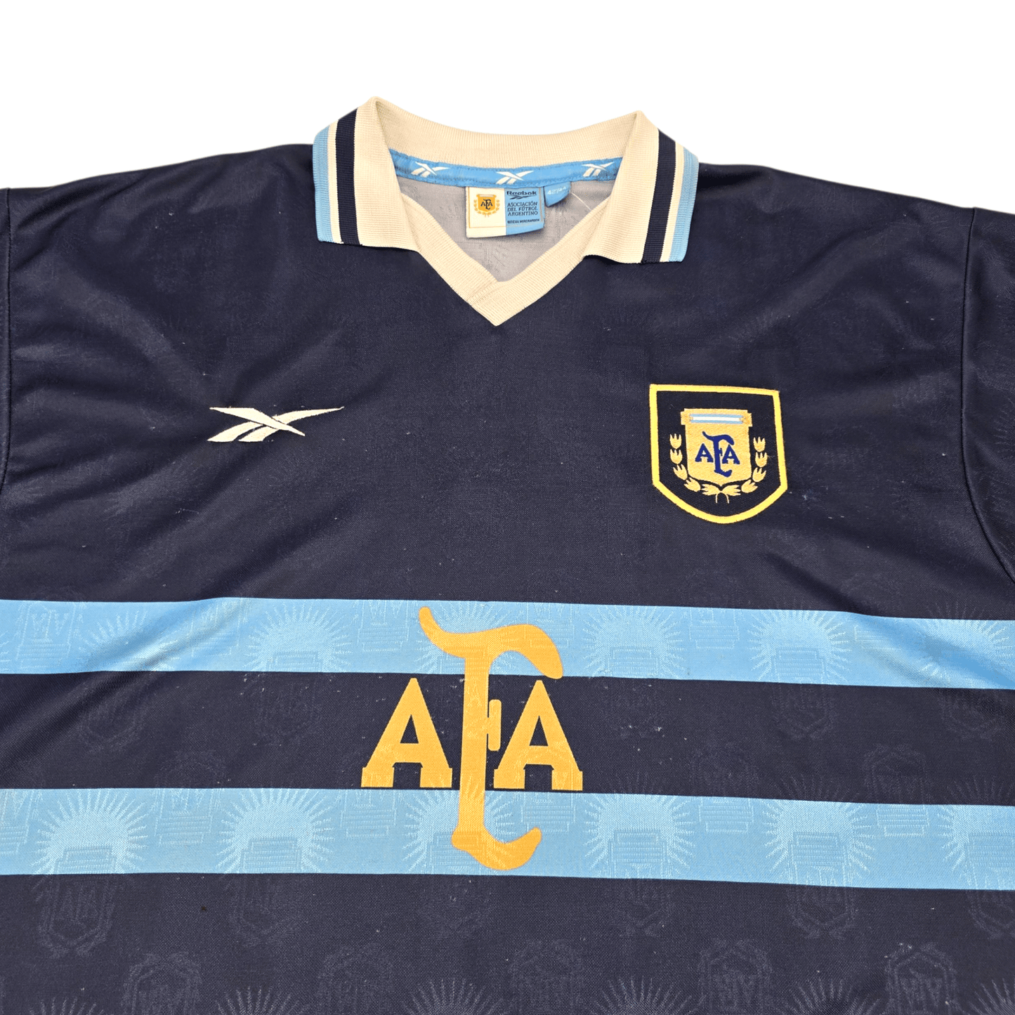 1999/01 Argentina Away Football Shirt (XL) Reebok