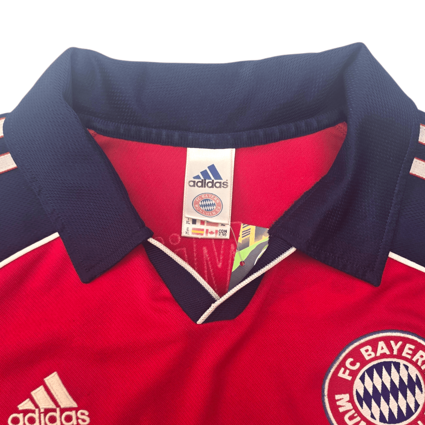 1999/01 Bayern Munich Home Football Shirt (XL) Adidas