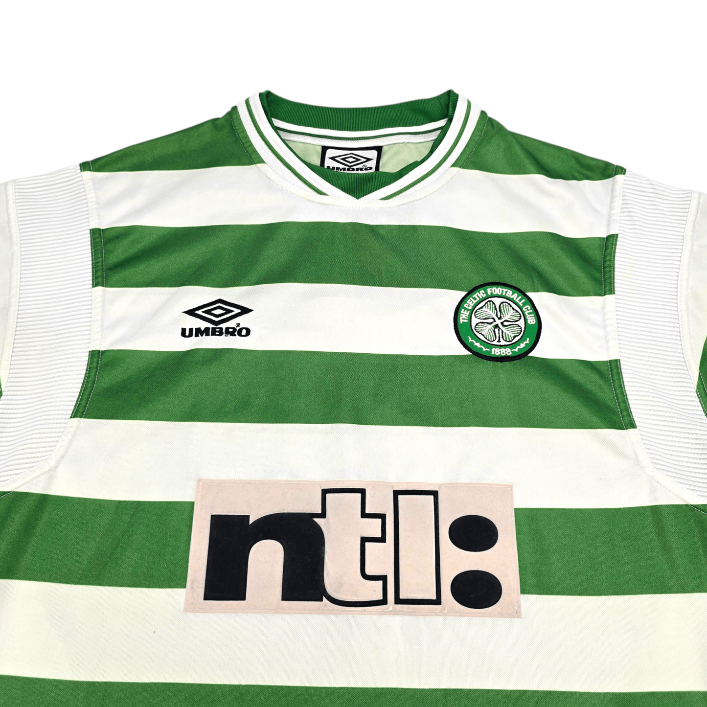 1999/01 Celtic Home Football Shirt (M) Umbro #7 Larsson