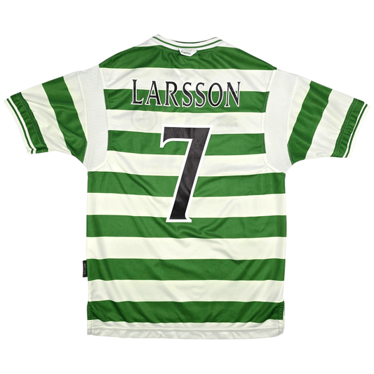 1999/01 Celtic Home Football Shirt (M) Umbro #7 Larsson