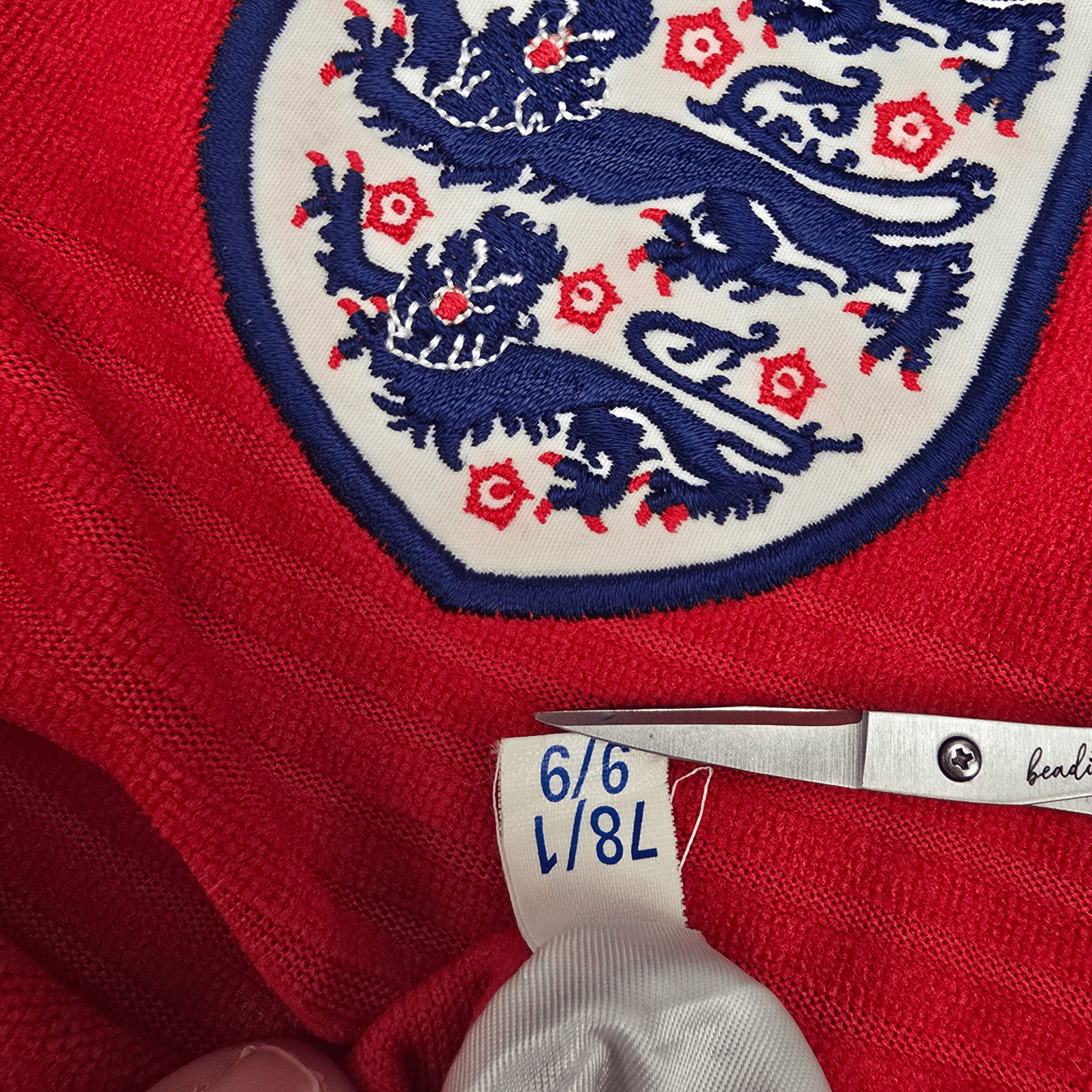 1999/01 England Away Football Shirt (L) Umbro #2 Gerrard