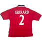 1999/01 England Away Football Shirt (L) Umbro #2 Gerrard