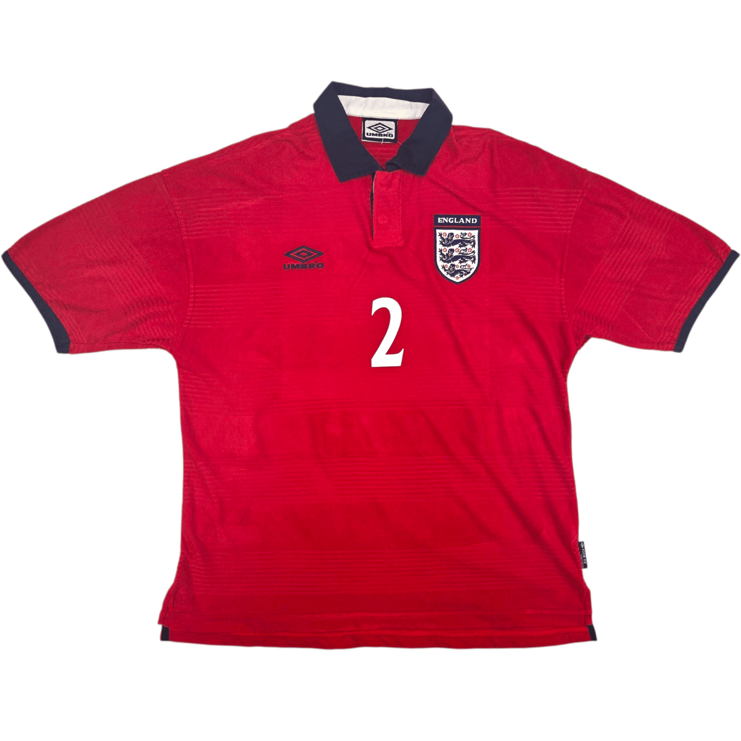 1999/01 England Away Football Shirt (L) Umbro #2 Gerrard