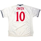 1999/01 England Home Football Shirt (XL) Umbro #10 Owen