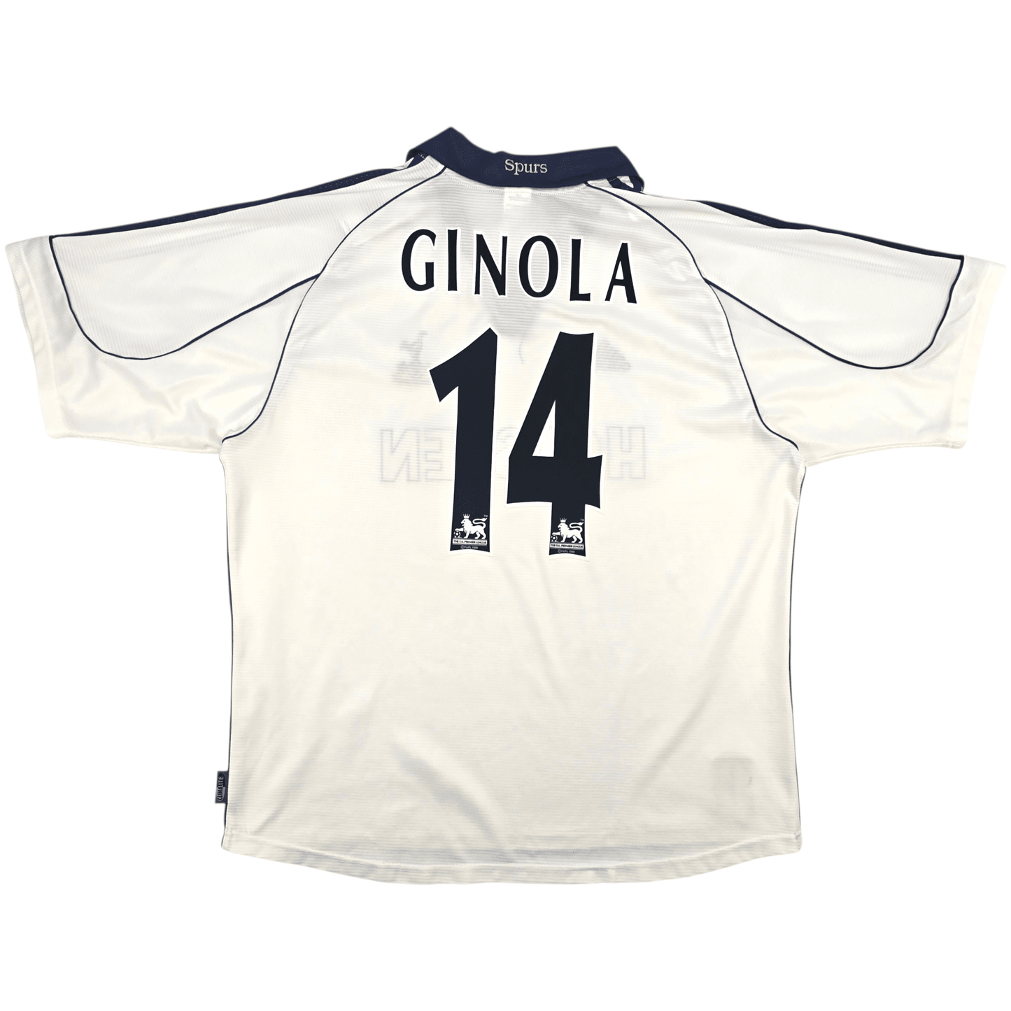1999/01 Tottenham Hotspur Home Football Shirt (XL) Adidas #14 Ginola
