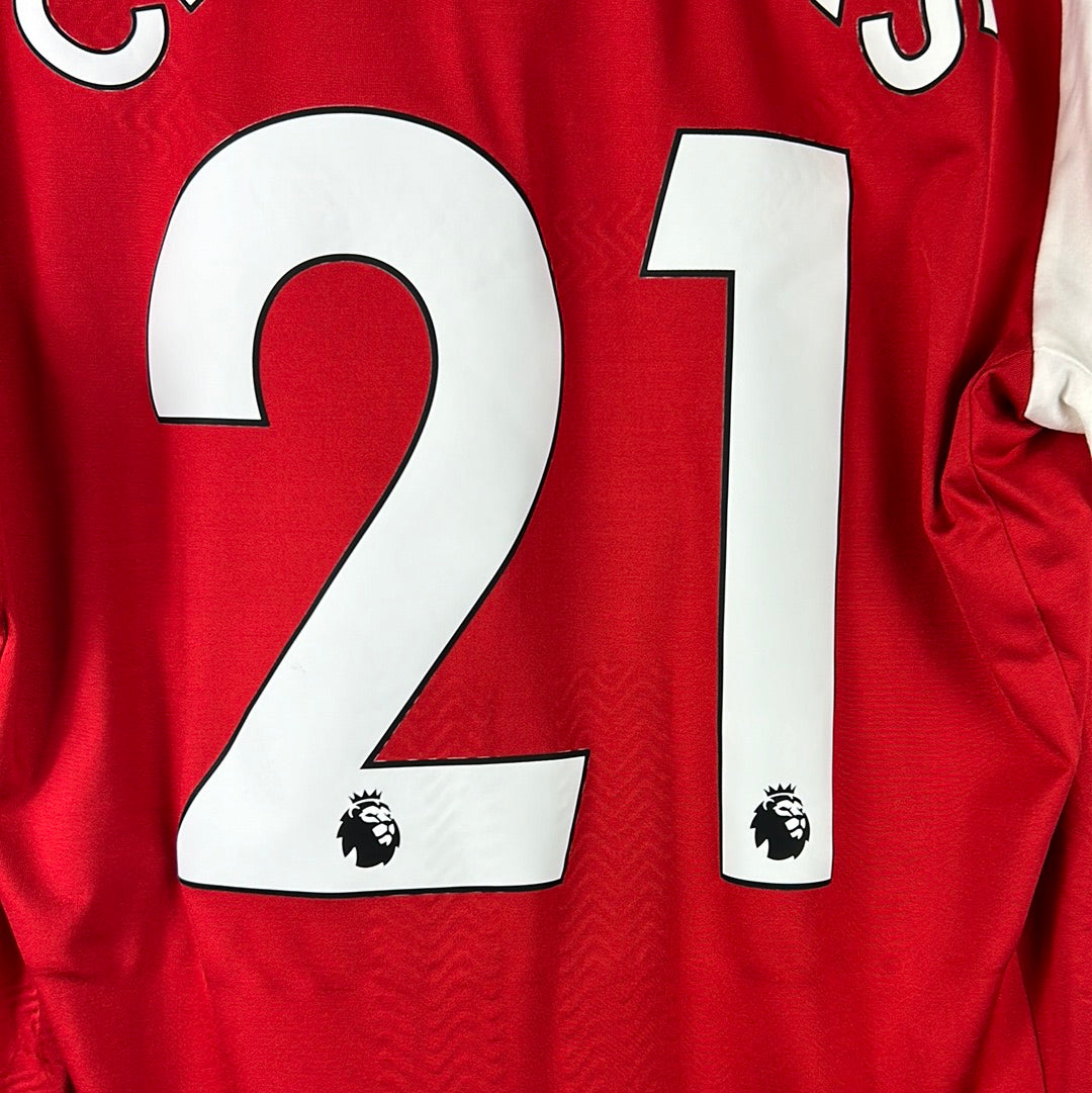 Arsenal 2017/2018 Match Issued Home Shirt - Chambers 21