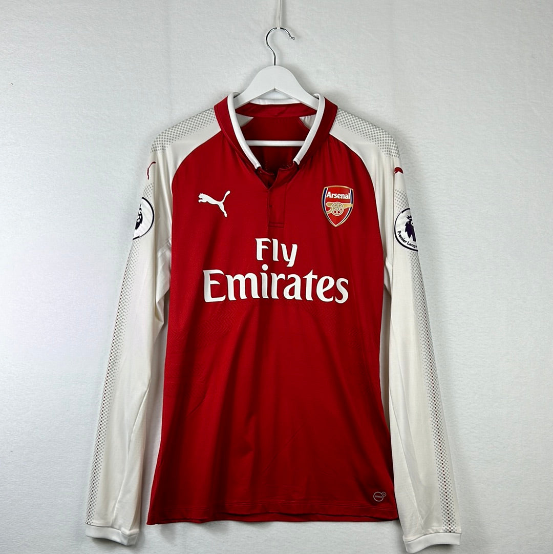 Arsenal 2017/2018 Match Issued Home Shirt Front