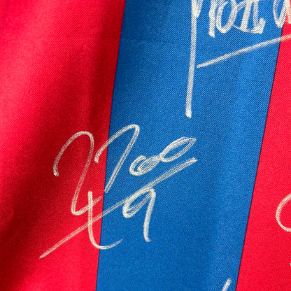 Barcelona 2005/2006 Player Issue Home Shirt - Ezquerro 4 - Squad Signed