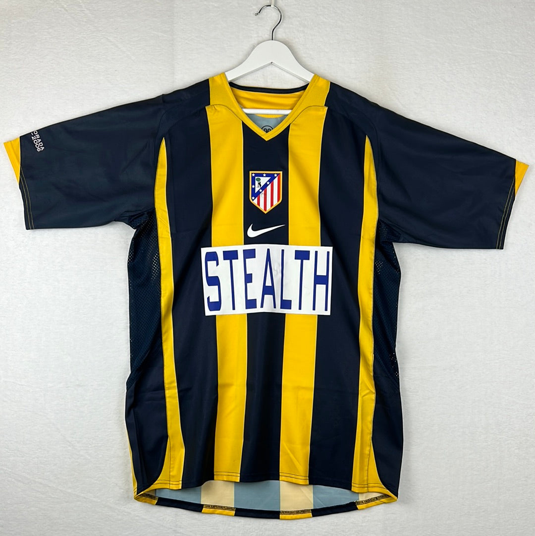Atletico Madrid 2005/2006 Match Worn Away Shirt - Stealth Front Sponsor