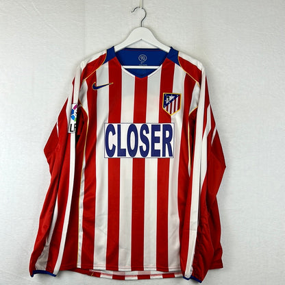 Atletico Madrid 2004/2005 Player Issue Shirt - Closer Front Print