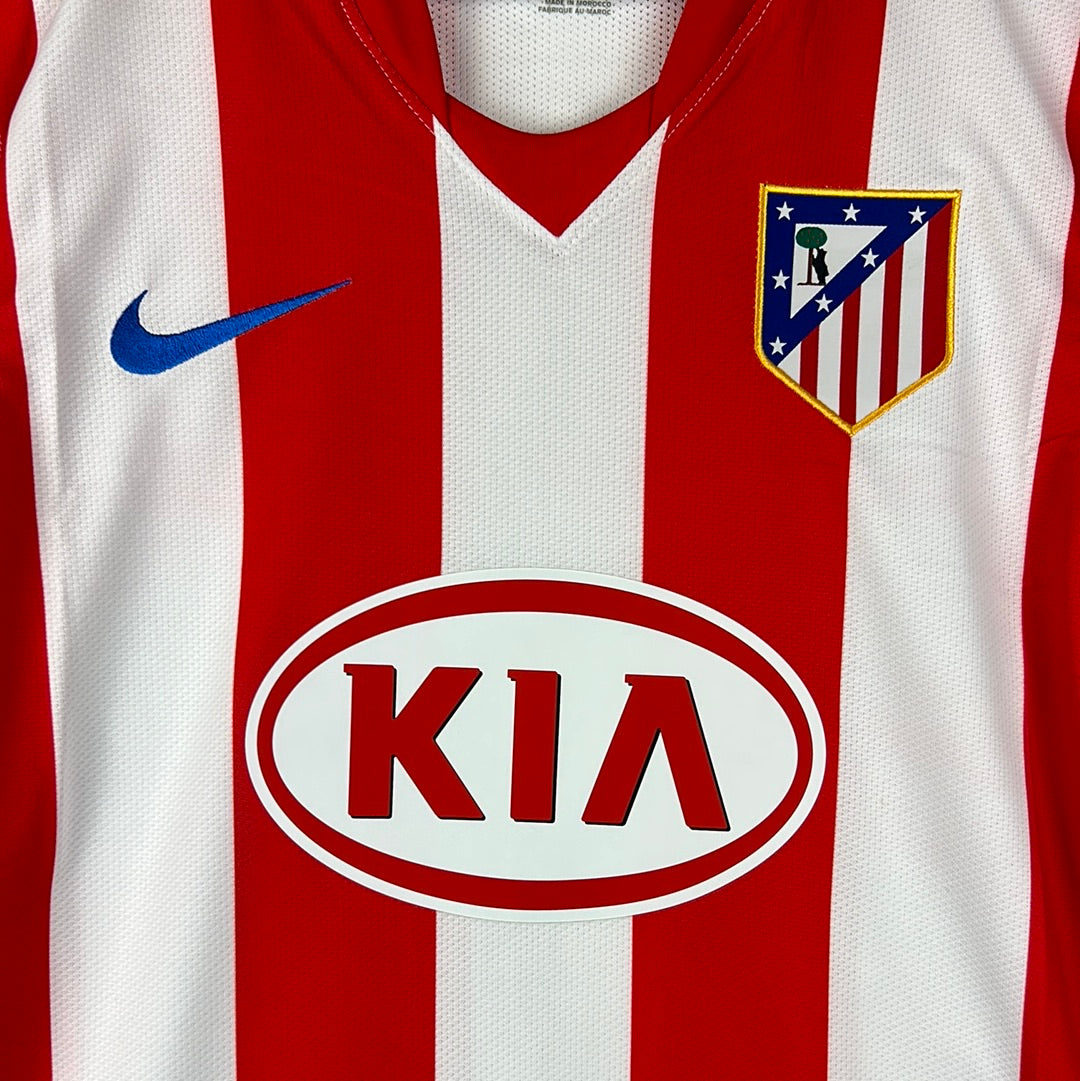 Atletico Madrid 2008/2009 Player Issue Home Shirt - Simao 20