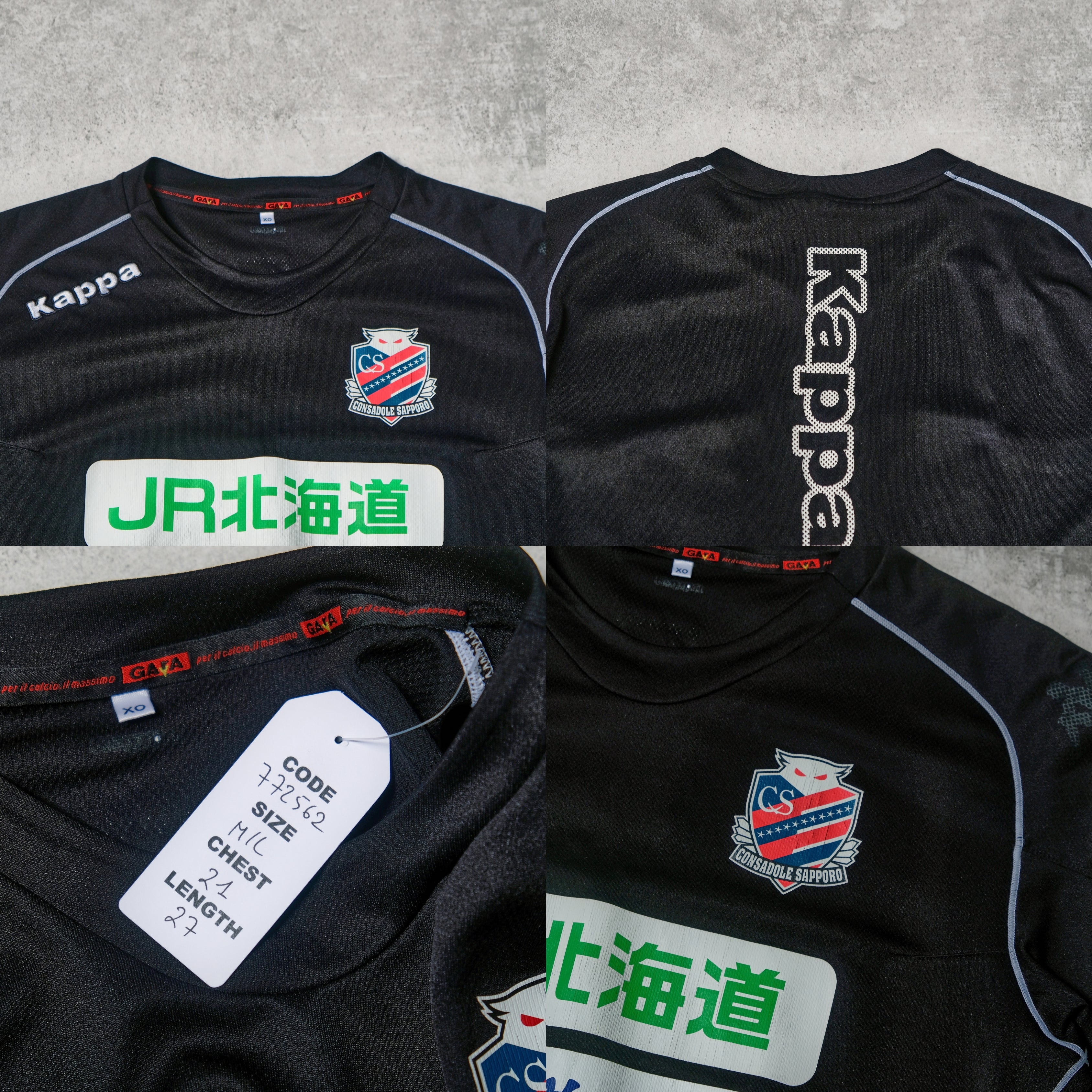 ウェア Consadole Sapporo Shirt Kappa 2014/15 Consadole Sapporo Training Shirt Kappa J-League (M/L