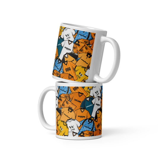 Wolverhampton Retro Shirts Collage Ceramic Football Mug