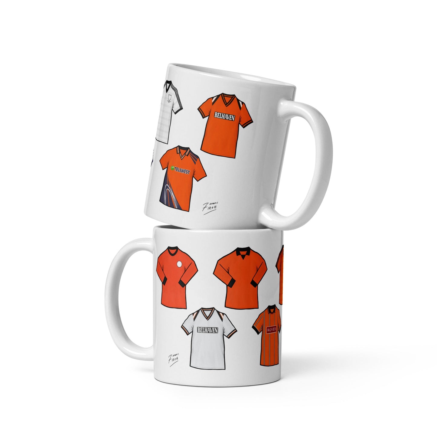 Dundee Utd Retro Shirts Ceramic Football Mug