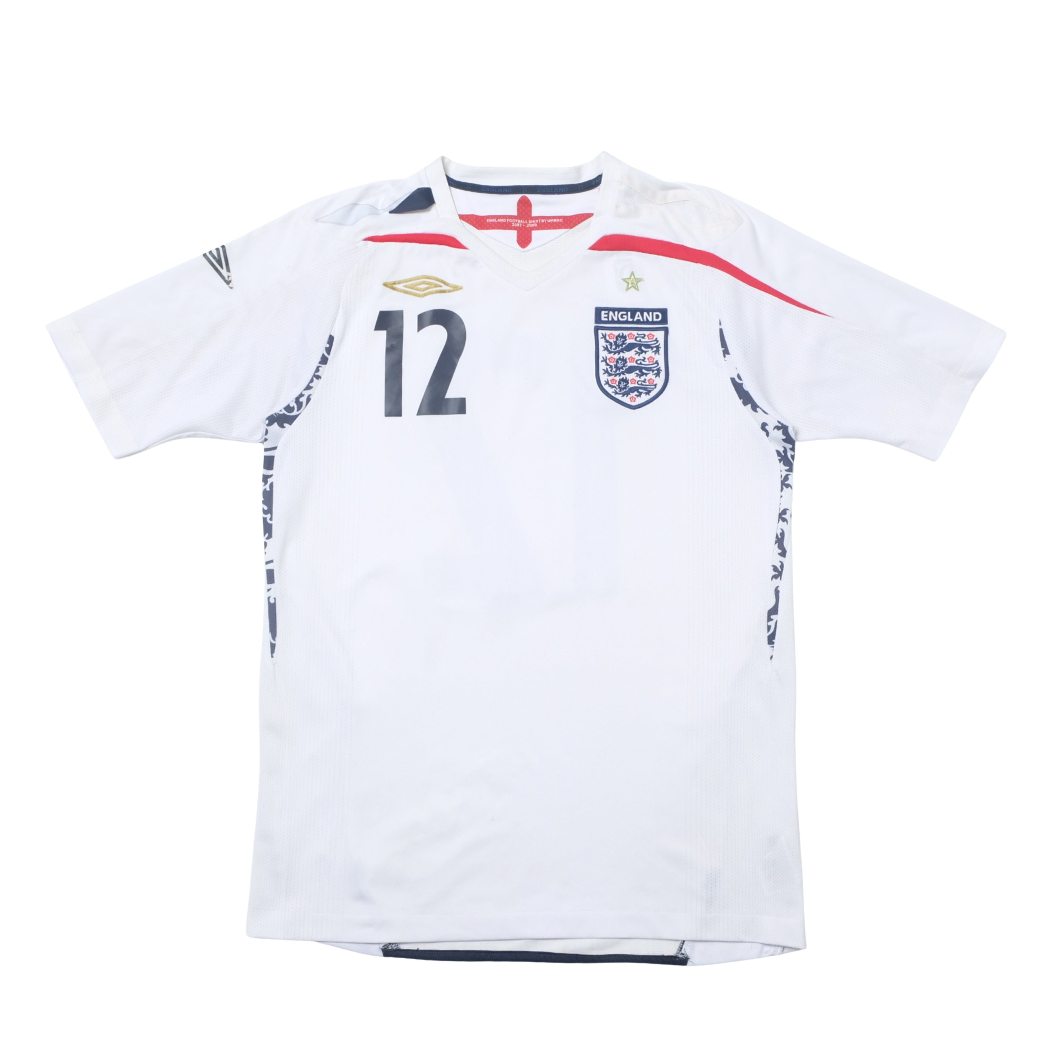 2007/09 England Home Shirt Umbro (S/M) – Casual Football Shirts