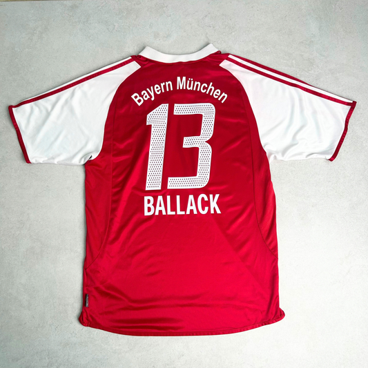 2003/04 Bayern Munich Home Shirt Adidas Ballack (L)