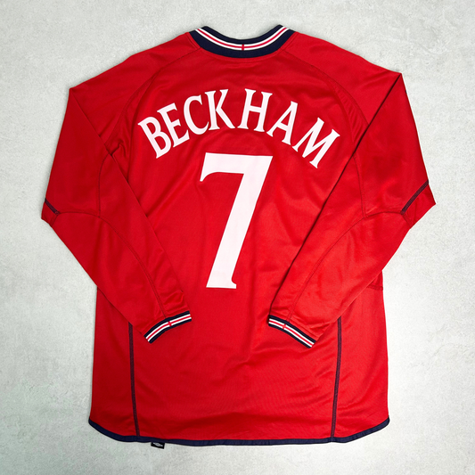 2002/04 England Away Shirt Umbro Beckham (L)