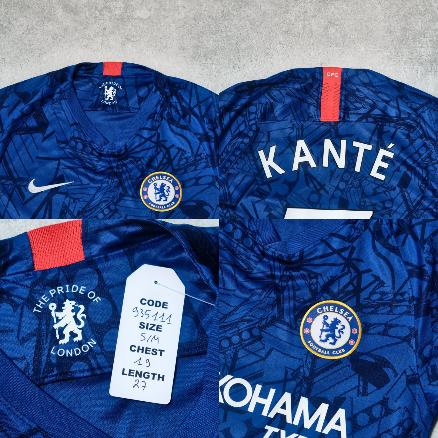 2019/20 Chelsea Home Shirt Nike Kante (S/M)