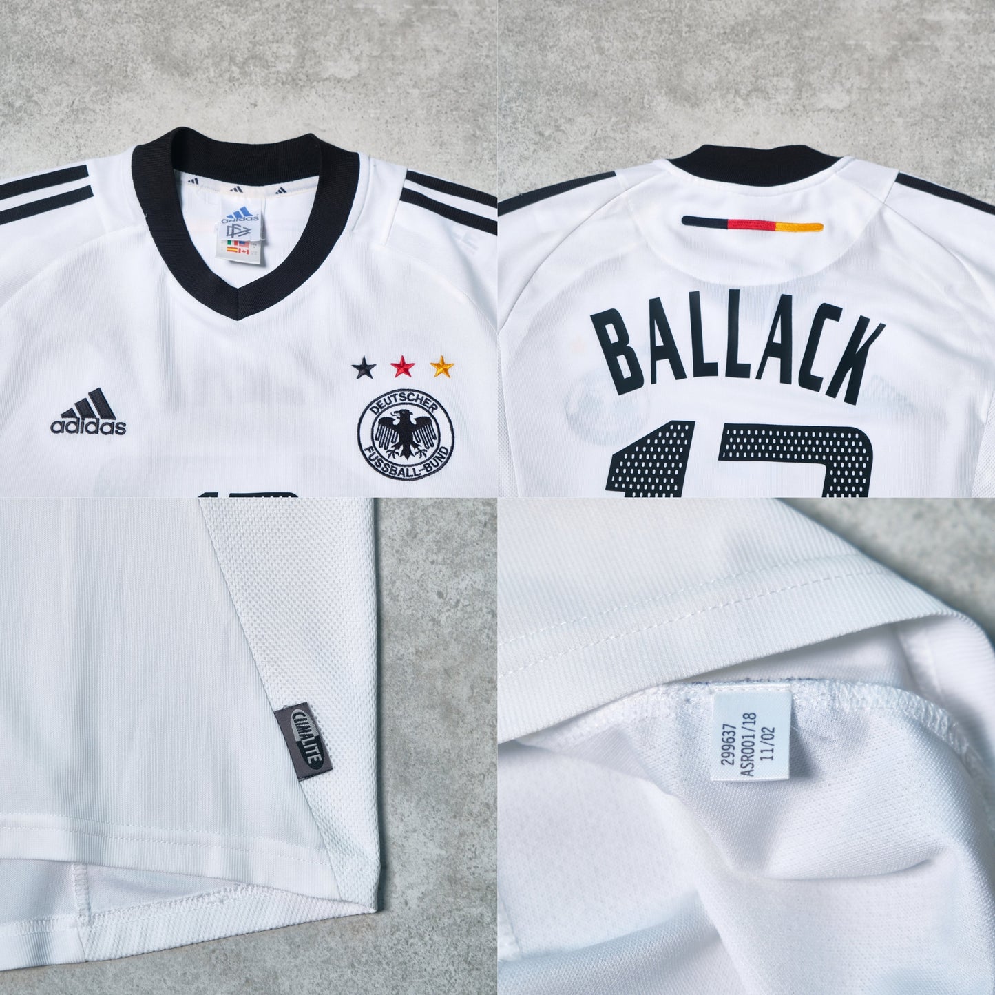 2002/03 Germany Home Shirt Adidas Ballack (M/L)