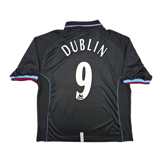 2000/01 Aston Villa Away Football Shirt (XL) Diadora #9 Dublin