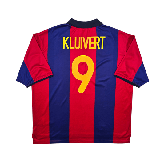 2000/01 Barcelona Home Football Shirt (2XL) Nike #9 Kluivert
