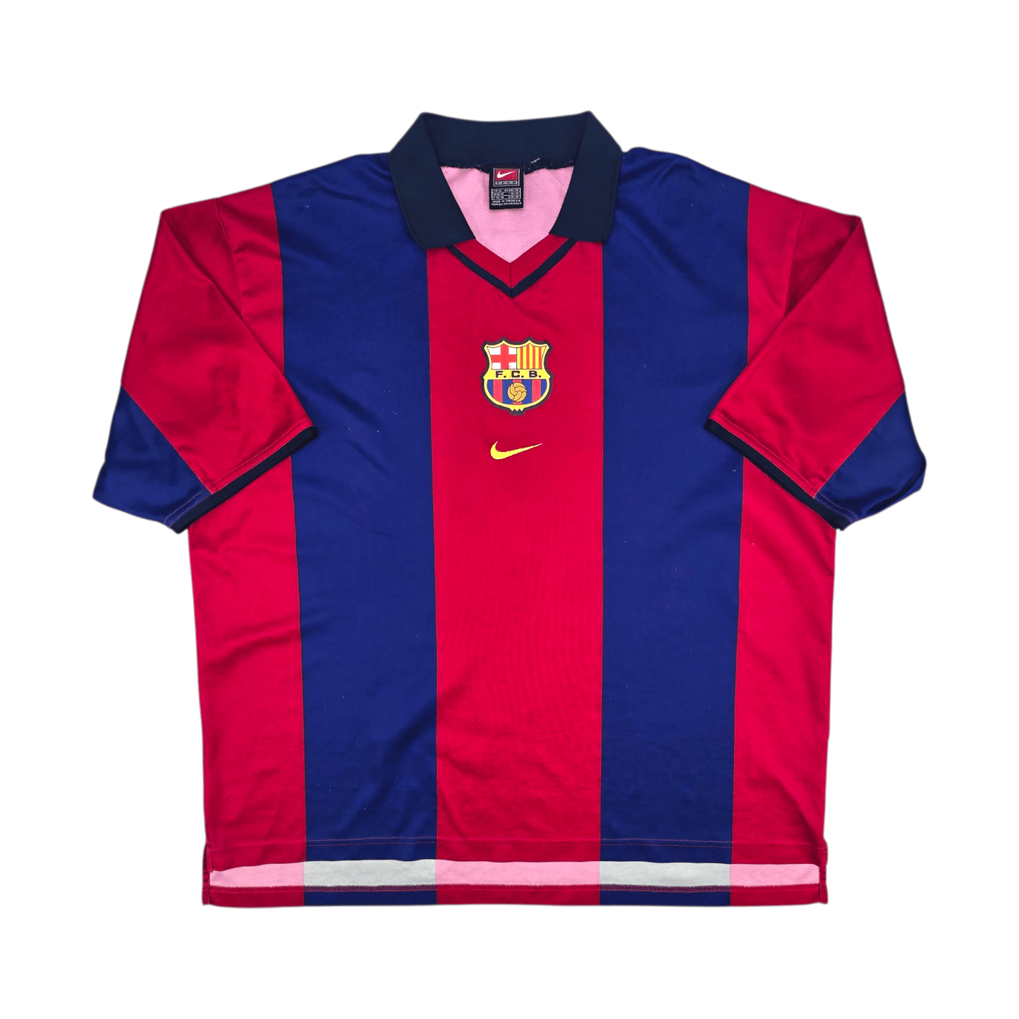 2000/01 Barcelona Home Football Shirt (XL) Nike #16 Xavi (Basic)