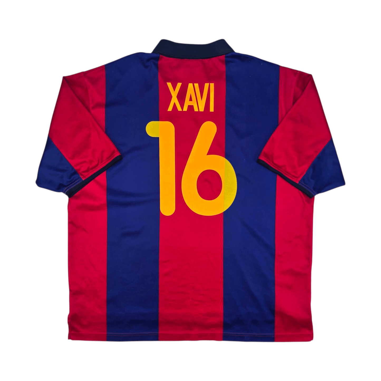 2000/01 Barcelona Home Football Shirt (XL) Nike #16 Xavi (Basic)