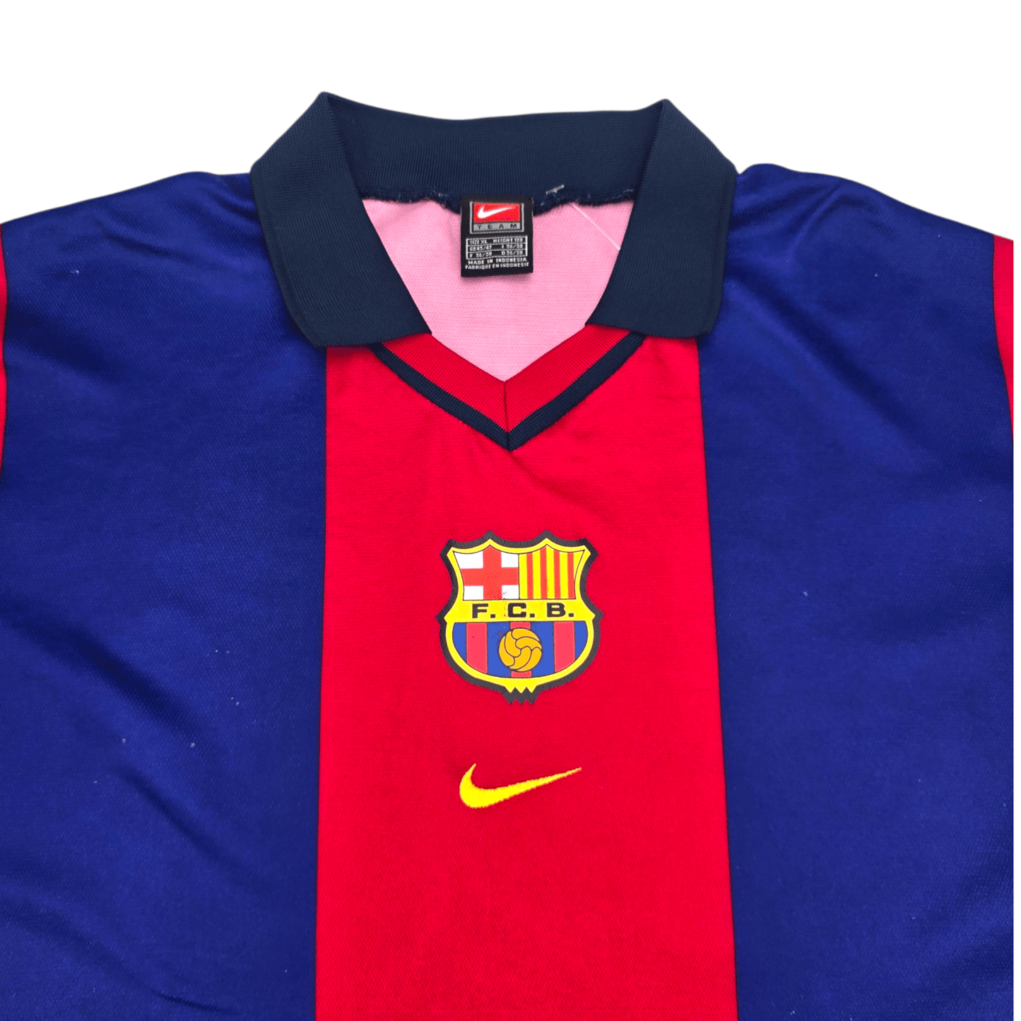 2000/01 Barcelona Home Football Shirt (XL) Nike #16 Xavi (Basic)