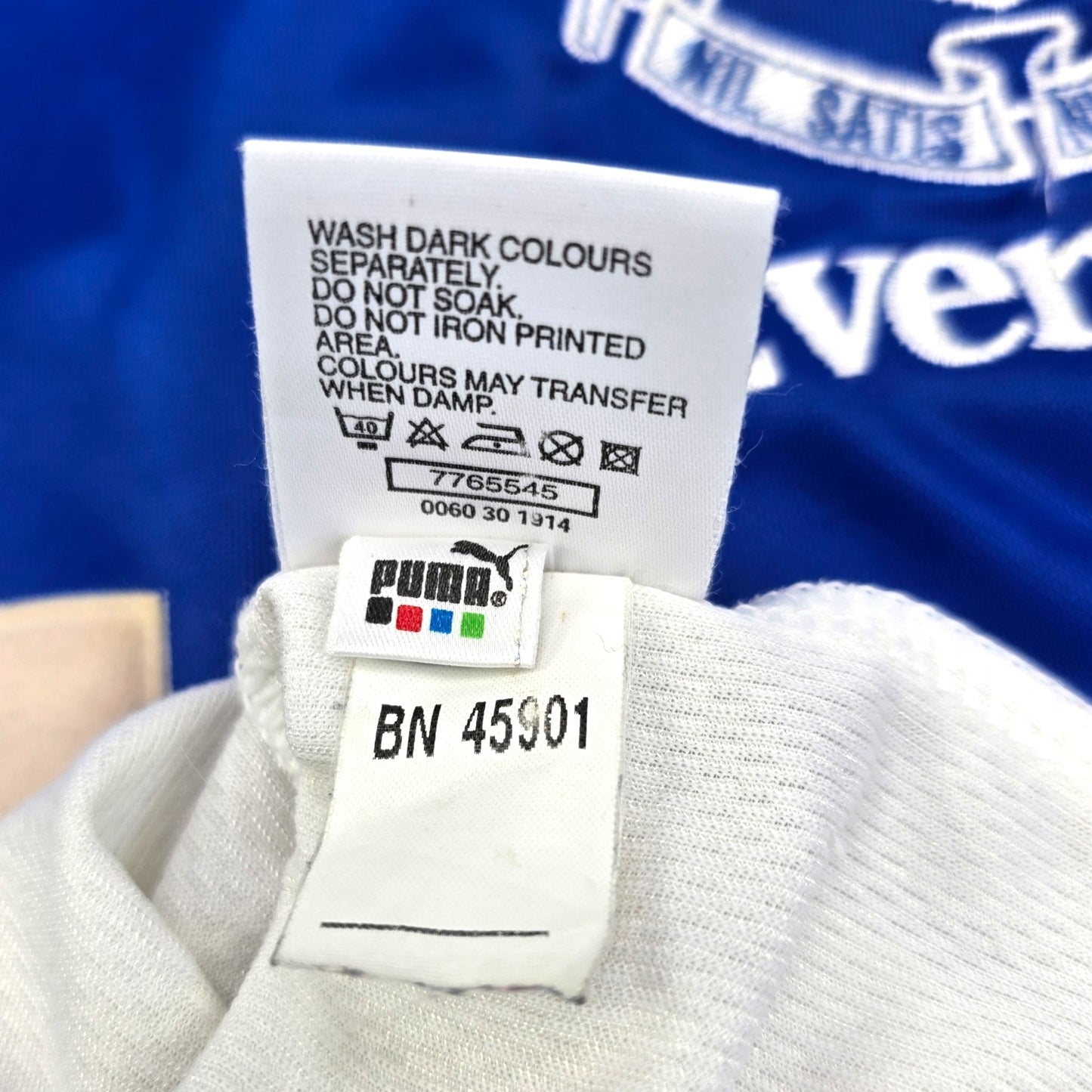 2000/01 Everton Home Football Shirt (M) Puma #3 Pistone