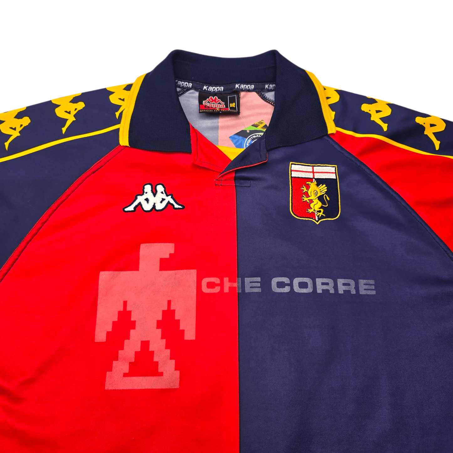 2000/01 Genoa Home Football Shirt (XL) Kappa #18 Malago