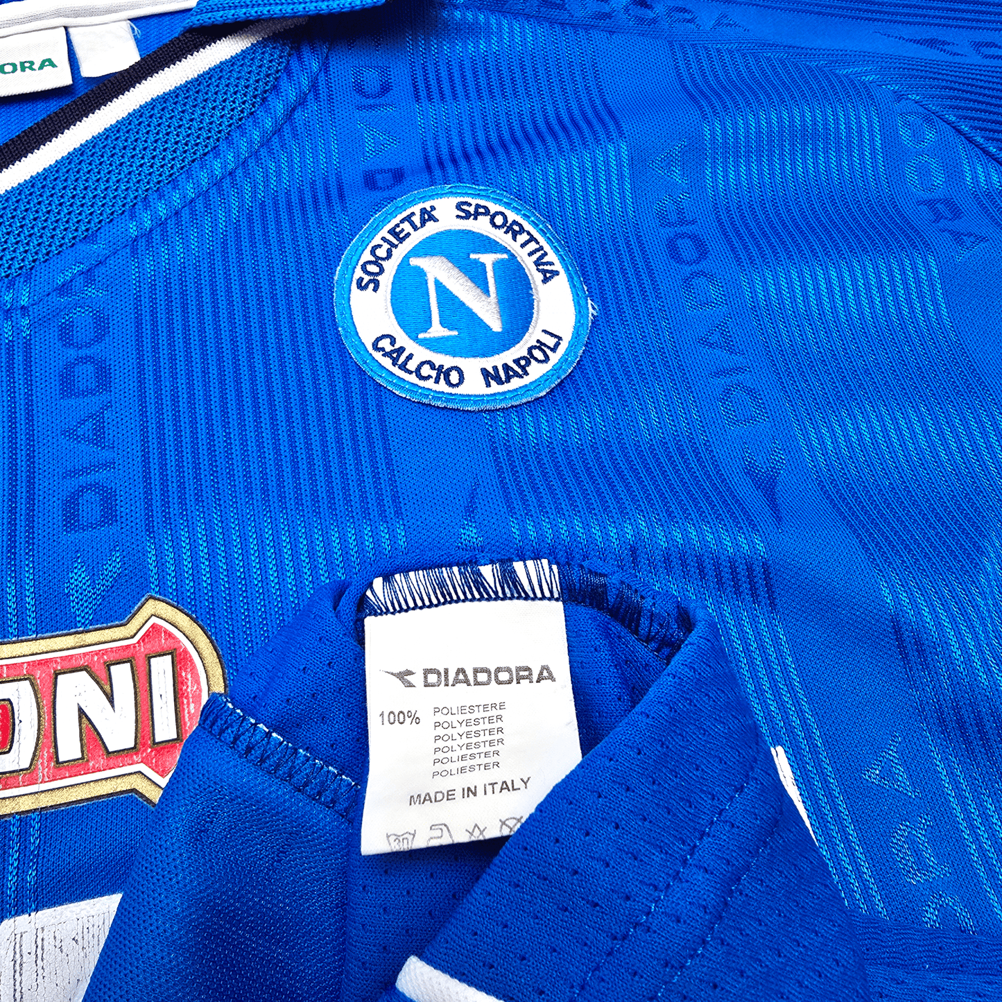 2000/01 Napoli Home Football Shirt (XL) Diadora