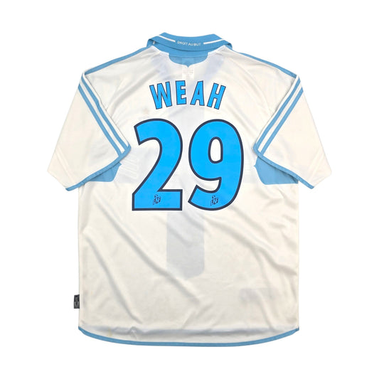 2000/01 Olympique Marseille Home Football Shirt (M) Adidas #29 Weah