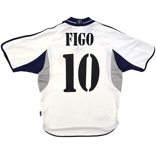 2000/01 Real Madrid Home Football Shirt (M) Adidas #10 Figo