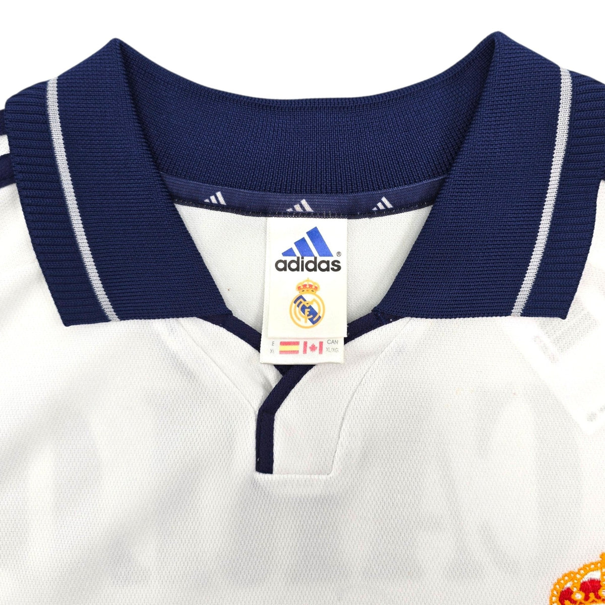 2000/01 Real Madrid Home Football Shirt (XL) Adidas #3 R. Carlos