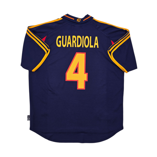 2000/01 Spain Third Football Shirt (L) Adidas #4 Guardiola
