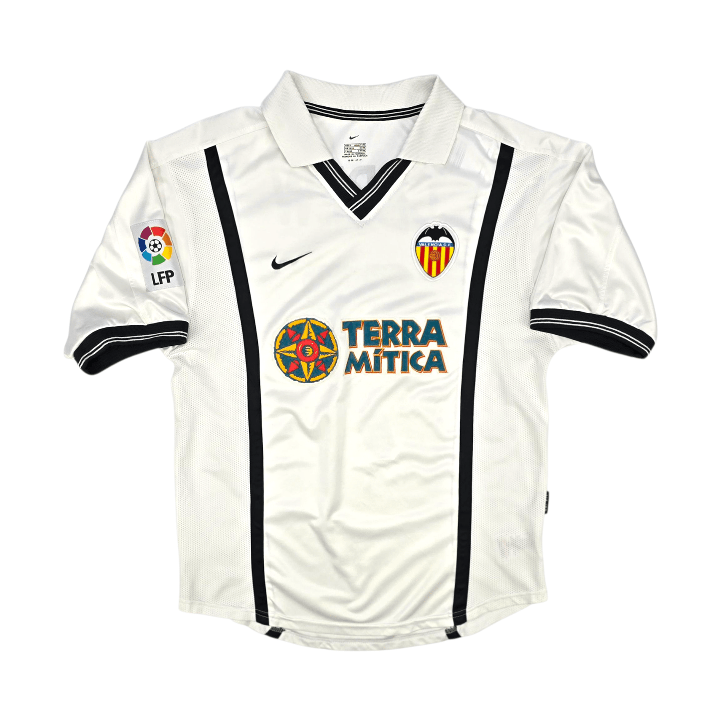 2000/01 Valencia Home Football Shirt (S) Nike #7 Carew