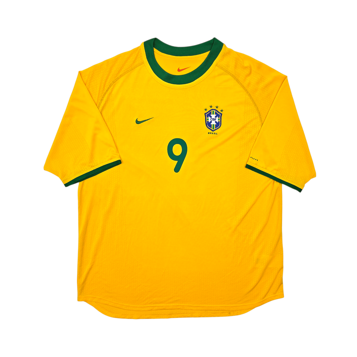 2000/02 Brazil Home Football Shirt (XL) Nike #9 Ronaldo