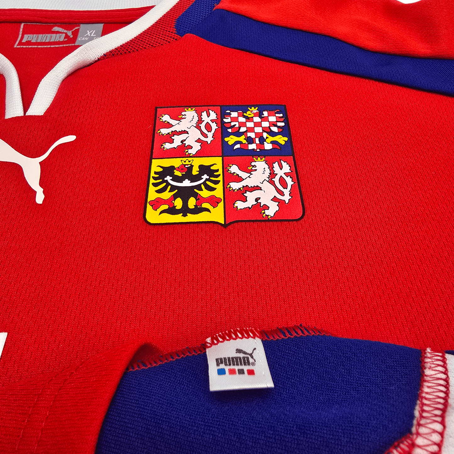 2000/02 Czech Republic Home Football Shirt (XL) Puma #4 Nedvěd