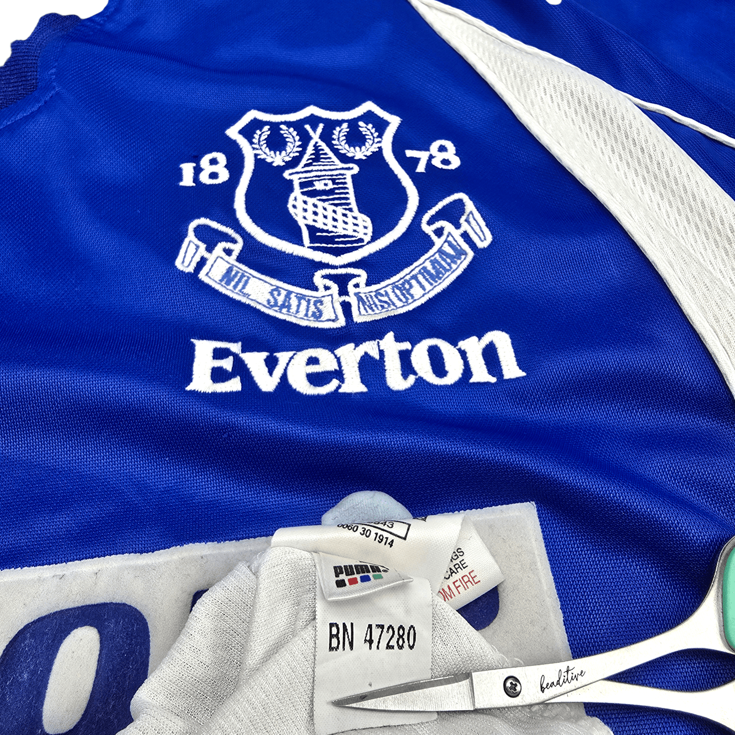 2000/02 Everton Home Football Shirt (S) Puma #18 Gascoigne