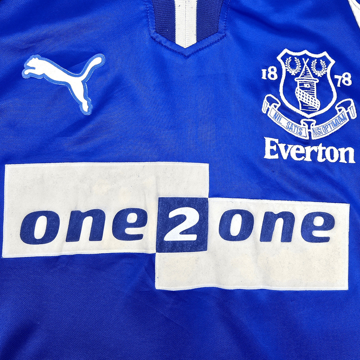 2000/02 Everton Home Football Shirt (S) Puma #18 Gascoigne
