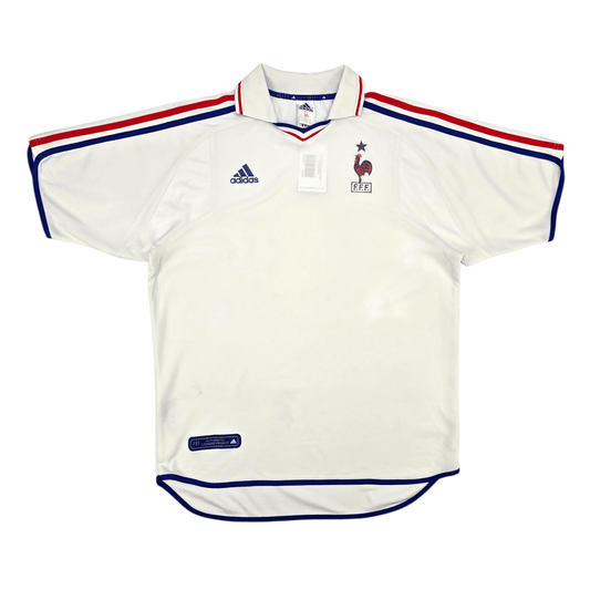 2000/02 France Away Football Shirt (L) Adidas