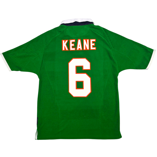 2000/02 Ireland Home Football Shirt (M) Umbro #6 Keane