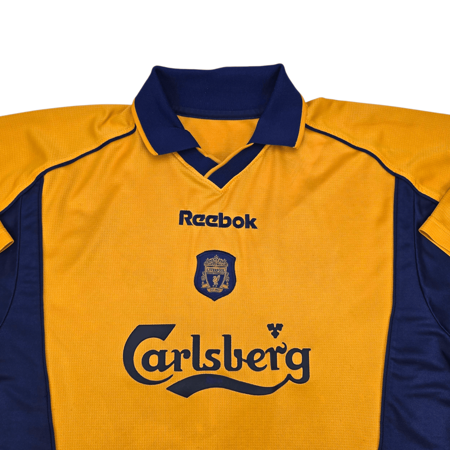 2000/02 Liverpool Away Football Shirt (L) Reebok